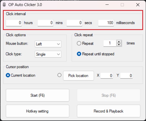 OP Auto Clicker 3.0 Download For Windows PC - Softlay